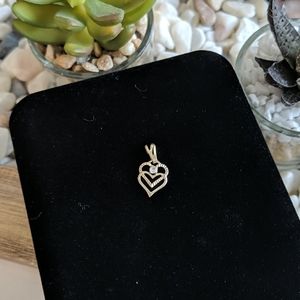 Double heart ❤️ charm